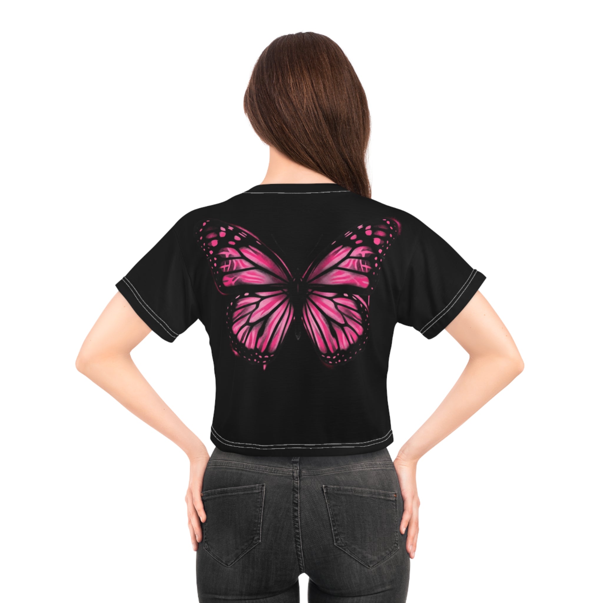 Butterfly Cropped tee